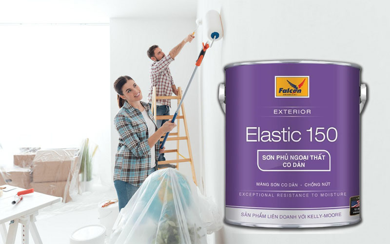 Falcon ext elastic 150 – Loại sơn phủ co giãn chất lượng tốt, giá rẻ